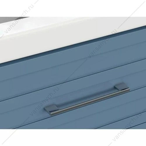 Тумба 60см под раковину подвесная Cersanit Classic 60 голубая матовая 69088