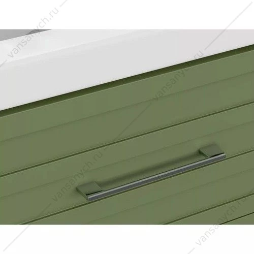 Тумба 80см под раковину подвесная Cersanit Classic 80 зелёная матовая 69092