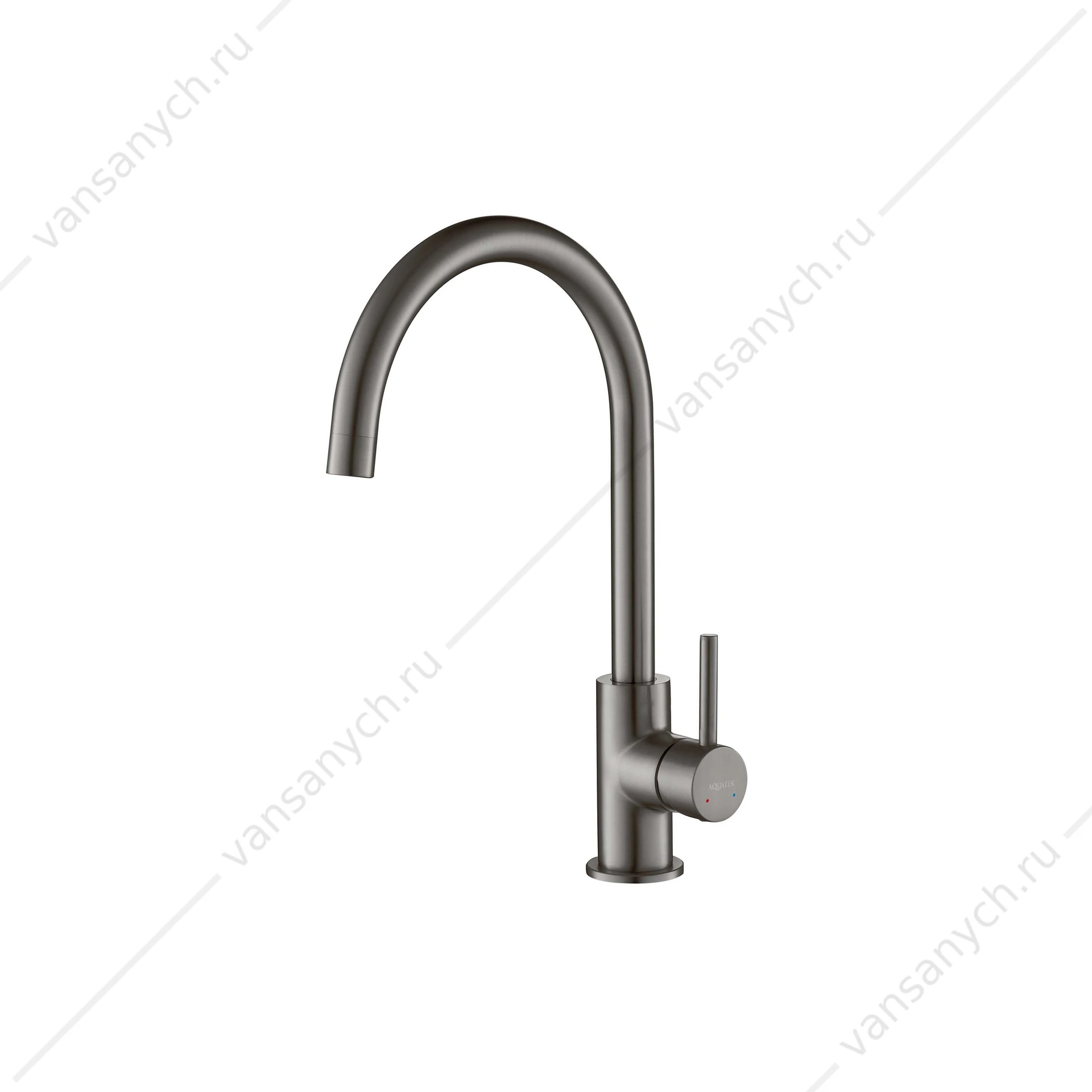 Смеситель для кухни AQUATEK Европа, оружейная сталь AQ1382BGM