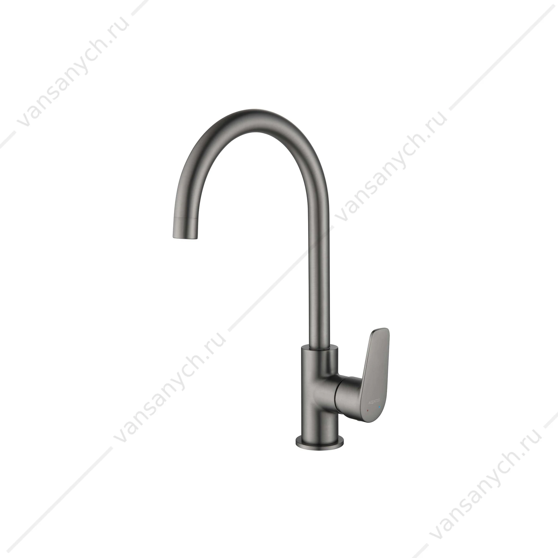 Смеситель для кухни AQUATEK Бетта, оружейная сталь AQ1182BGM
