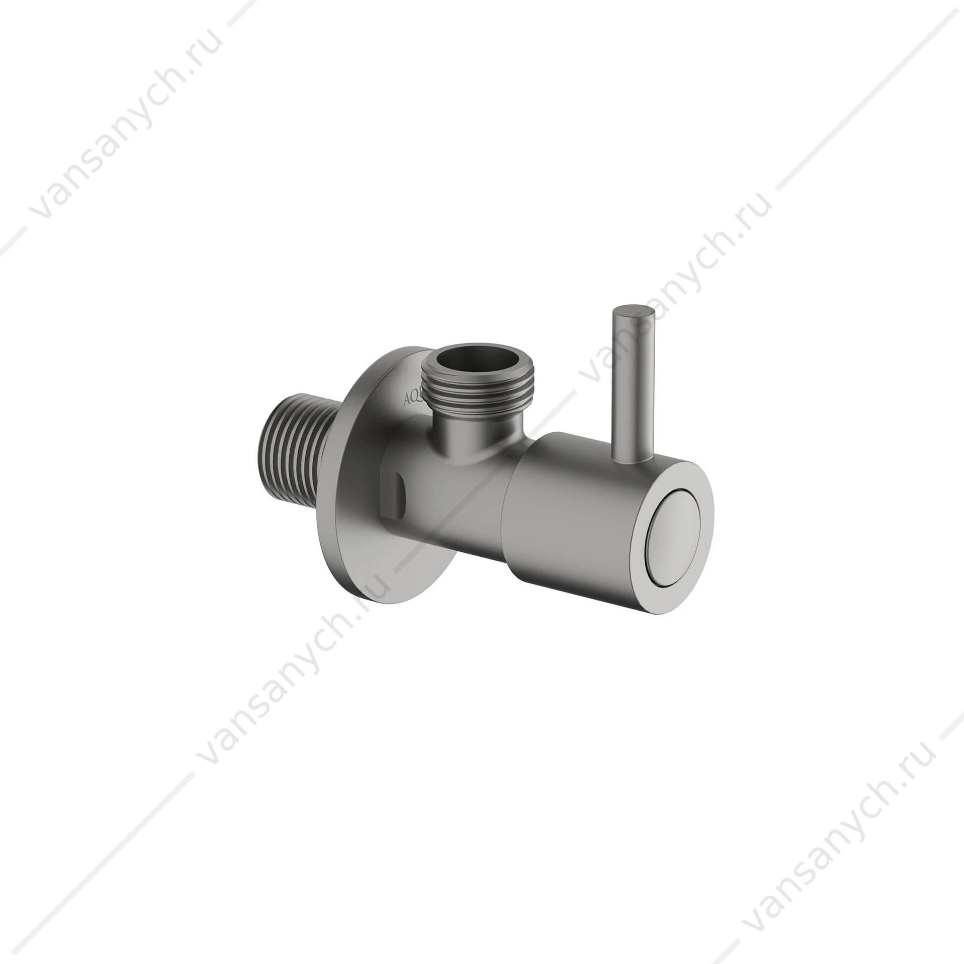 Переходник угловой AQUATEK AQ2451BGM, оружейная сталь