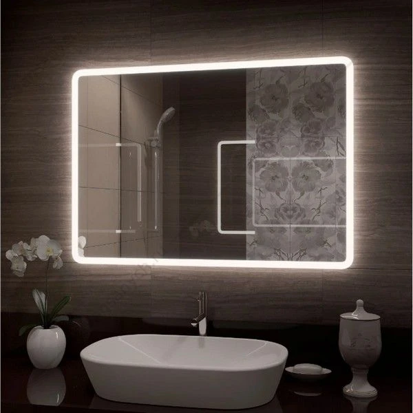 Зеркало 100х70 с подсветкой Demure ЗЛП244 LED, сенсорный выкл.