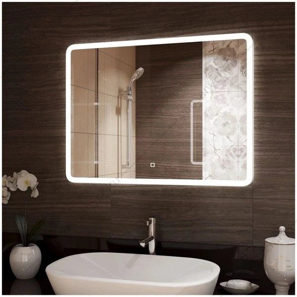 Зеркало 80х60 с подсветкой и подогревом Demure ЗЛП634 LED, сенсор. выкл.