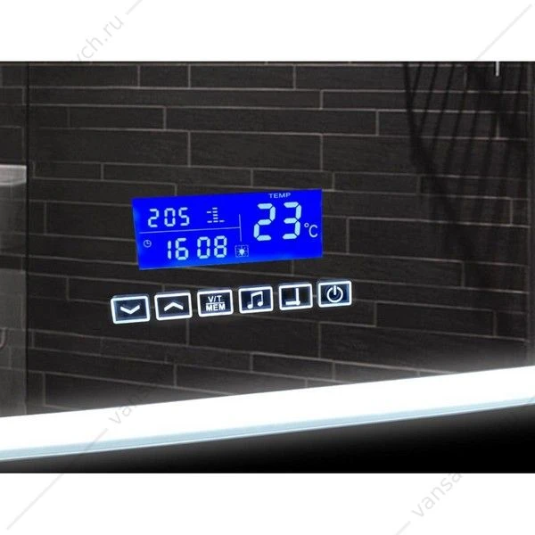 Зеркало 80х60 с подсветкой, подогревом и музыкальным блоком Demure ЗЛП184 LED