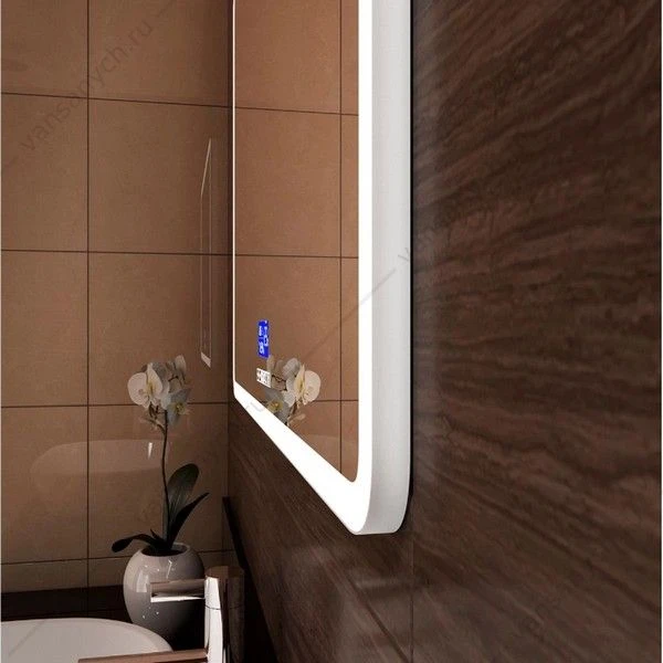 Зеркало 80х60 с подсветкой, подогревом и музыкальным блоком Demure ЗЛП184 LED