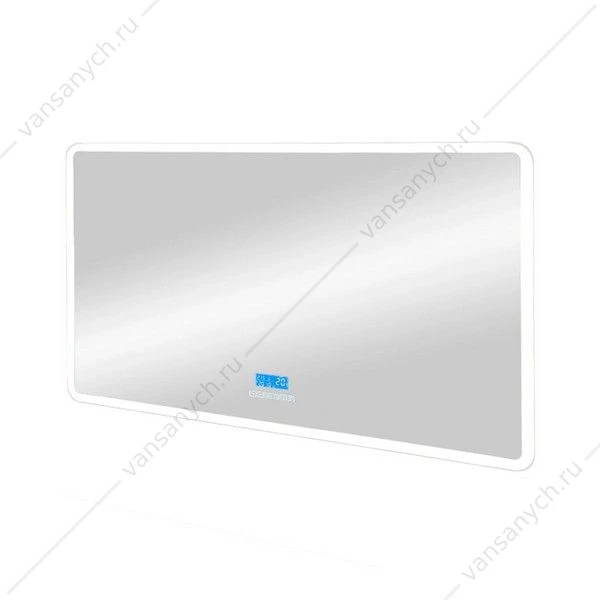 Зеркало 120х80 с подсветкой, подогревом, часами и музыкальным блоком Demure ЗЛП796