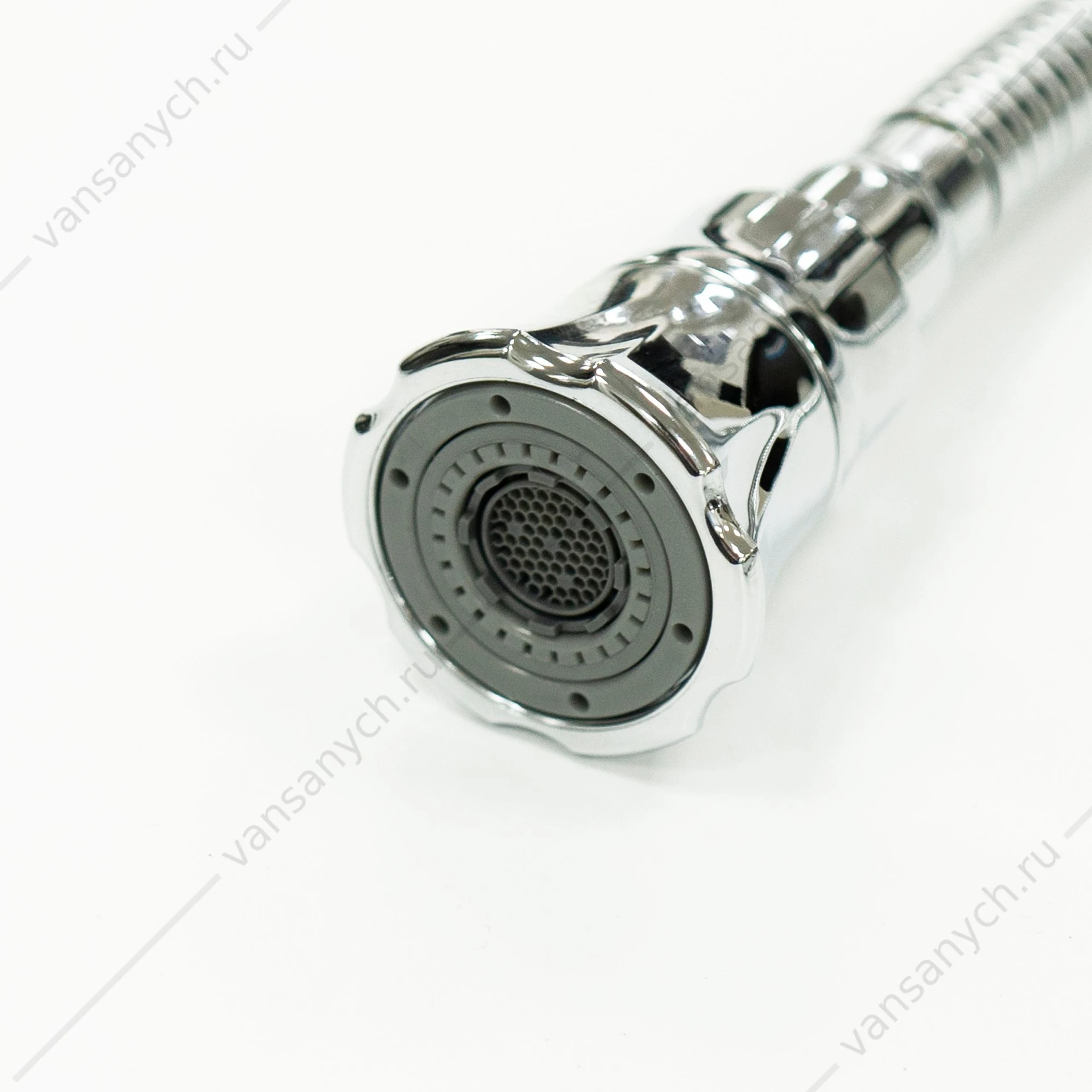 Смеситель для кухни с гибким изливом Lemark Linara LM0413C,  2х-функц. аэратор, хром
