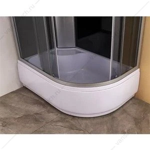Душевая кабина 120х80 СOMFORTY 302L, серое стекло, задн.черн. стекл.панель
