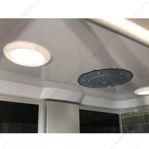 Душевая кабина 120х80 СOMFORTY 303, серое стекло,задн.,черн., стекл.панель