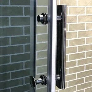 Душевая кабина 120х80 СOMFORTY 303, серое стекло,задн.,черн., стекл.панель