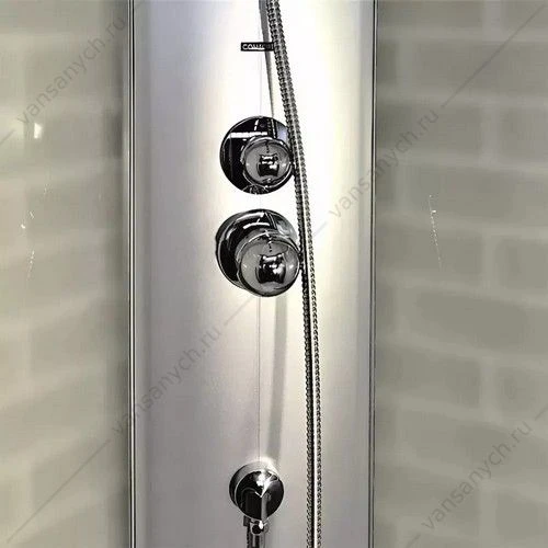 Душевая кабина 90х90 СOMFORTY 307WG, стекло крезет,задн., стекл.панель крезет