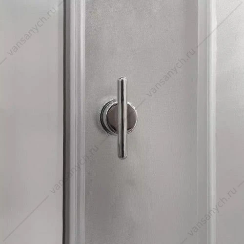Душевая кабина 80х80 СOMFORTY СF5888E-B, стекло крезет, задняя белая стекл.панель, высокий поддон