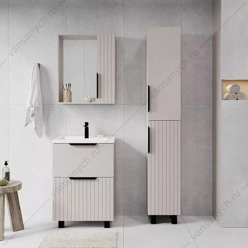 Тумба с раковиной 50см VIANT Сицилия MODUO 50 2 ящика капучино VSIC50MDCAP-T2Y рак. MODUO 50