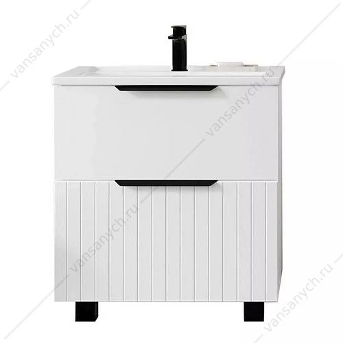 Тумба с раковиной VIANT Сицилия MODUO 80 2 ящика белая VSIC80MDBEL-T2Y рак. MODUO 80