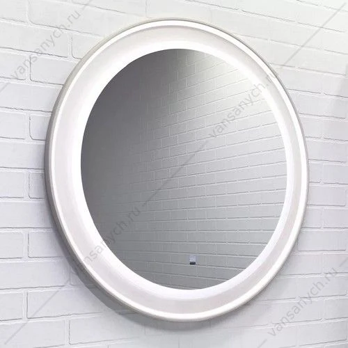 Зеркало 60см COMFORTY Ереван-60 LED-подсветка, бесконт. сенсор, серый шёлк, 00-00014250CF