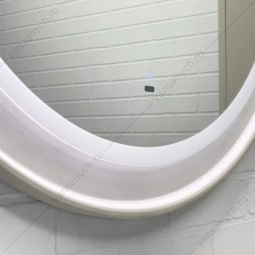 Зеркало 60см COMFORTY Ереван-60 LED-подсветка, бесконт. сенсор, серый шёлк, 00-00014250CF