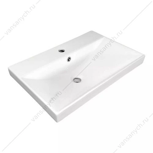 Тумба с раковиной 60см Кама-60П белый глянец с рак. СOMFORTY CF19696BX-60