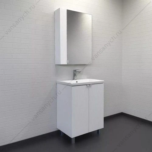 Зеркало-шкаф COMFORTY Лима 60 белый матовый