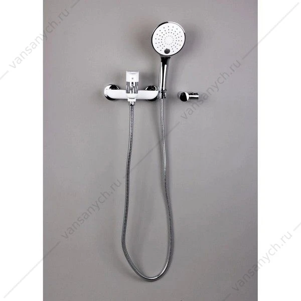 Смеситель для ванны Gross Aqua 2515288СW Space White Chrome белый