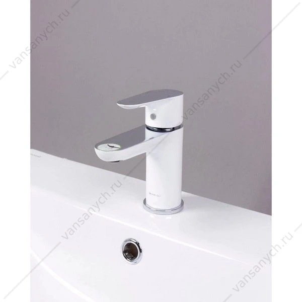 Смеситель для умывальника Gross Aqua 6515288СW Space White Chrome белый
