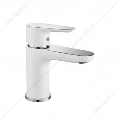 Смеситель для умывальника Gross Aqua 6515288СW Space White Chrome белый