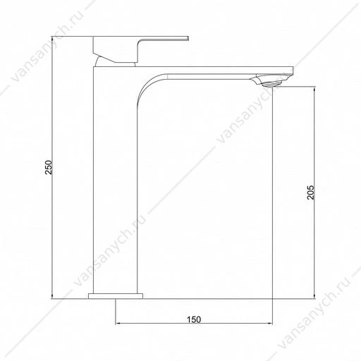 Смеситель для раковины Gross Aqua 6125880С Edge хром
