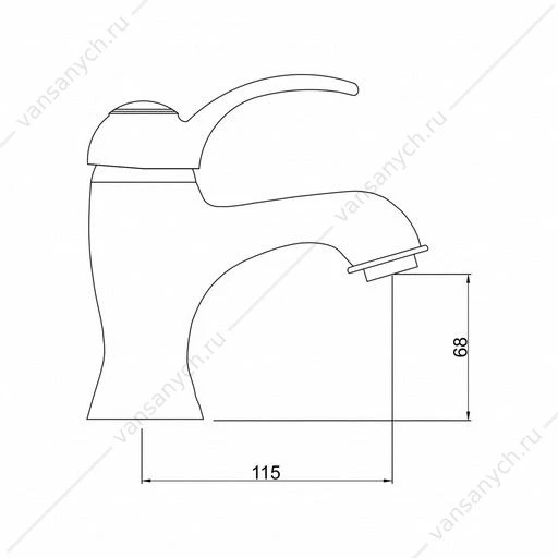 Смеситель для раковины GROSS AQUA 6536586С Provance хром