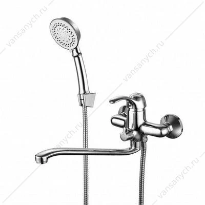 Смеситель для ванны GROSS AQUA 7518586С-35S Provance с длинным изливом хром
