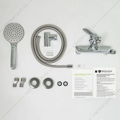 Смеситель для ванны Gross Aqua Evo хром 2155297С