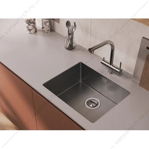 Смеситель для кухни Cersanit CREA, с фильтром, сатин, A68224