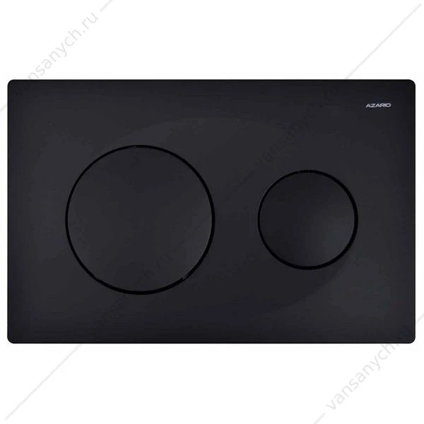 Кнопка смыва Azario двойная, черная матовая AZ-8200-0013