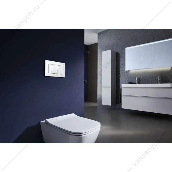 Кнопка смыва Azario двойная, белый AZ-8200-0032
