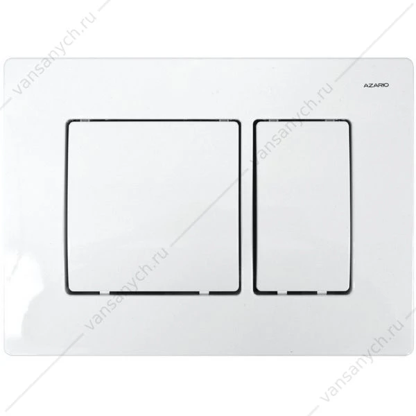 Кнопка смыва Azario двойная, белый AZ-8200-0032