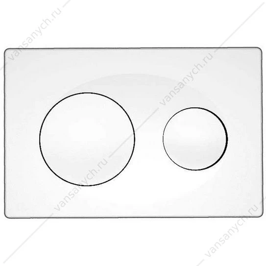 Кнопка смыва Azario двойная, белый AZ-8200-0012