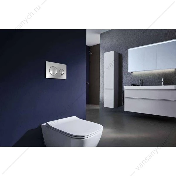 Кнопка смыва Azario двойная, хром глянец AZ-8200-0011