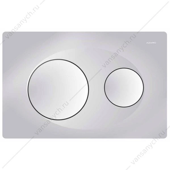 Кнопка смыва Azario двойная, хром матовый AZ-8200-0010