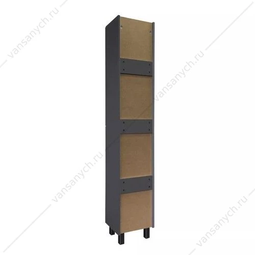 Шкаф-колонна 35х190 для ванной Comforty Лима 35Н антрацит, 00-00019242CF