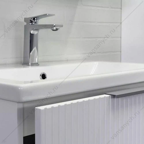 Тумба с раковиной 70 Comforty Лима-70П2 подвесная, белая мат., раковина Como 70, 00-00019188CF