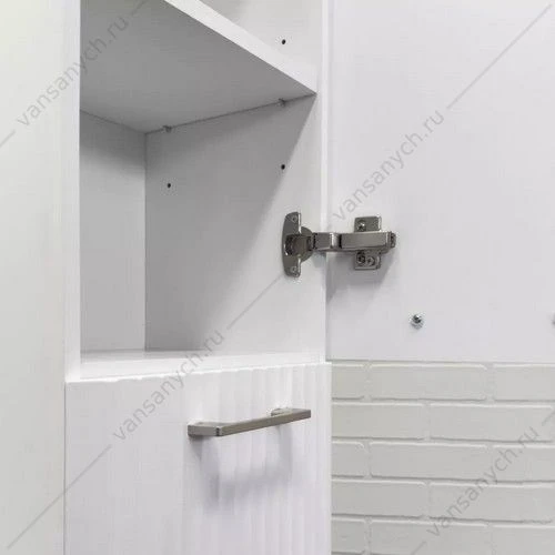 Шкаф-колонна 35х160 для ванной комнаты Comforty Ангара-35 белая матовая