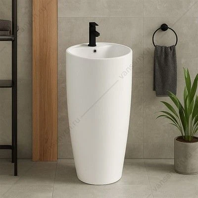 Раковина 45х45 напольная Azario Tea, белый AZ-M30148