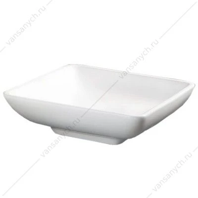 Раковина 40х40 накладная Azario квадратная, белый AZ-4322