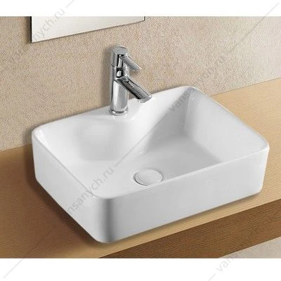Раковина 49х38 накладная Azario, белая AZ-4569A
