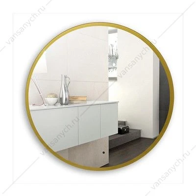 Зеркало Azario Monaco-GOLD d770 бесконтактный сенсор, золотая рамка LED-00002766
