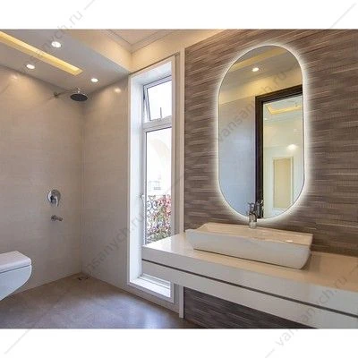 Зеркало AZARIO Viva - GOLD 550х1050 сенсорный выключатель с функцией диммера LED-00002690