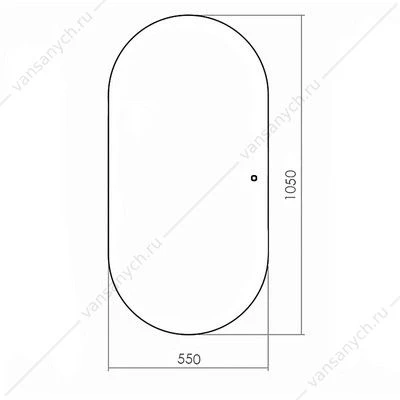 Зеркало AZARIO Viva - GOLD 550х1050 сенсорный выключатель с функцией диммера LED-00002690