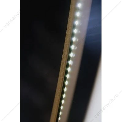 Зеркало AZARIO Monaco-GOLD d1000 бесконтактный сенсор, золотая рамка LED-00002767