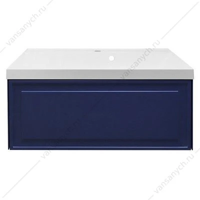 Тумба с раковиной 80 Azario Belloni 80 подвесная, Push to Open, раковина Астория 80, синий CS00098084