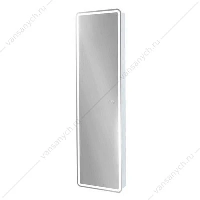 Пенал с зеркалом 45х15х160 BELBAGNO MARINO с подсветкой, сенсор, белый SPC-MAR-450/1600-1A-LED-TCH