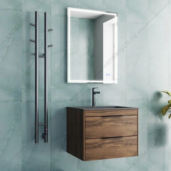 Полотенцесушитель 25х130 электрический Vincea VTD-1D2GE, графит, таймер