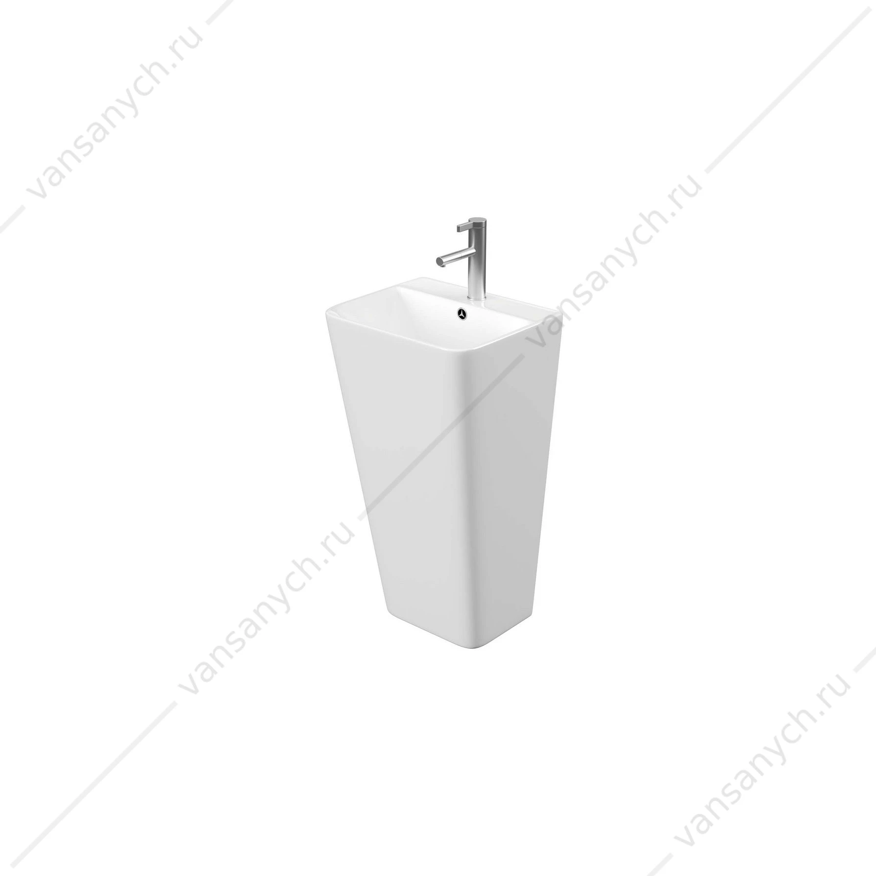 Раковина 44х38 напольная Aquatek Optima Square белый AQ4401-00
